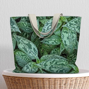 Tote Bag • Oversized Supersize Tote • Transformation design • Classy Functional Art • Cotton or Polyester Canvas • 20”W x 15”H x 4”D