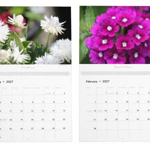 Floral Flourish • 2027 Monthly Wall Calendar • Wall Art • Intimate Portraits of Flowers • Floral Nature • Fine Art Photography image 2