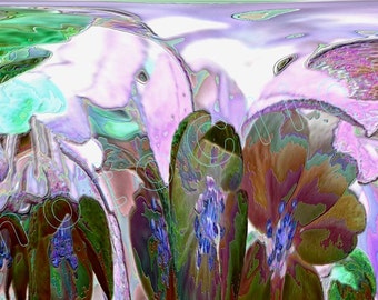Fine Art Photography • Luminescence #1 • Abstract Surreal Digital Art • Floral Based Wall Art • High Res Print