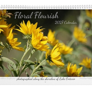 Floral Flourish • 2027 Monthly Wall Calendar • Wall Art • Intimate Portraits of Flowers • Floral Nature • Fine Art Photography image 1