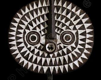 African Art • Fine Art Photography • Ethnographic Art Image Series • Portrait of Bobo Bwa Sun Mask • Tribal Art • High Res Print