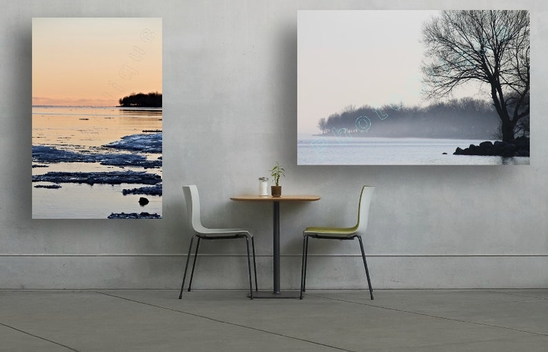 Landscape \u2022 High Res Print Fine Art Photography \u2022 Twill by Twilight \u2022 Tranquil Mid-Winter Seascape Waterscape \u2022 Nautical
