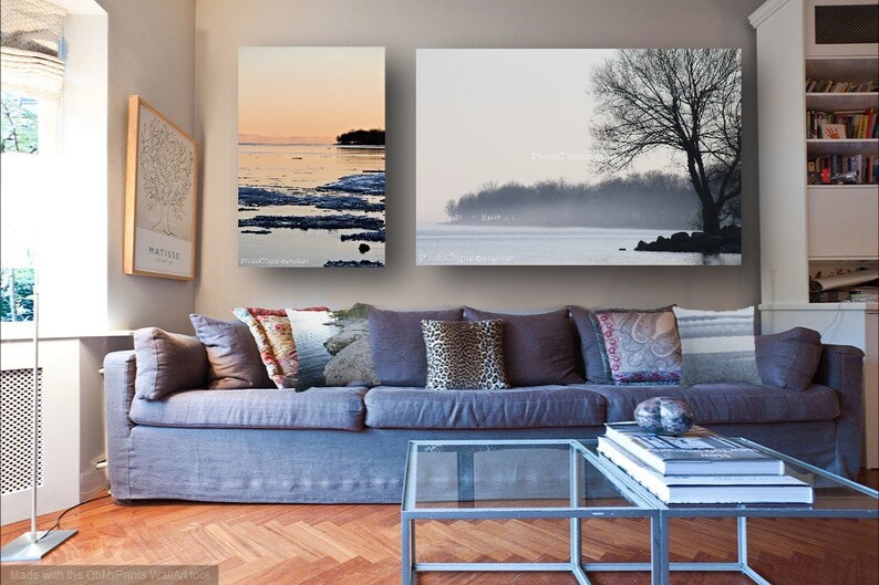 Landscape \u2022 High Res Print Fine Art Photography \u2022 Twill by Twilight \u2022 Tranquil Mid-Winter Seascape Waterscape \u2022 Nautical