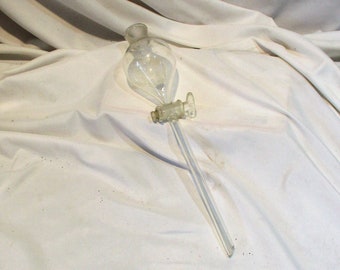 Glass Laboratory Beaker, Mad Scientist Equipment, Kimax Glass Valve, Vintage Old Scientific Laboratory Salvage