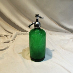 Seltzer Green Bottle, Kaplan and Rosenbloom, New York, Vintage Pharmacy or Soda Salvage