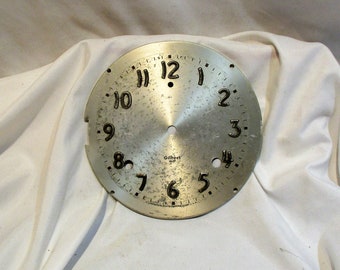 Clock Face, Mid Century Arabic Numerals, Gilbert Clock Part, Retro Design