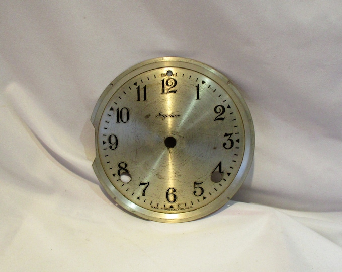 Clock Face, Vintage Mid Century Era, With Stylized Arabic Numerals