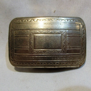 Belt Buckle, Embossed Silver Metal, Vintage Decorative Buckle