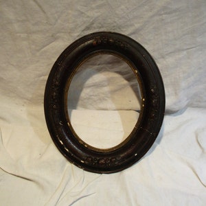 Wood Oval Picture Frame, Rococo or Victorian Art Frame, Great Art Salvage