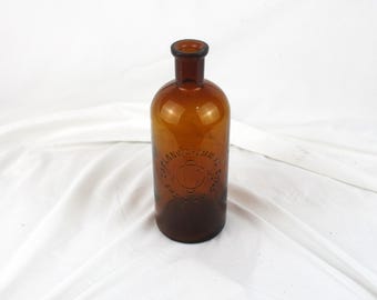 Antique Oakland Chemical Company Bottle: Brown Glass Apothecary Decor