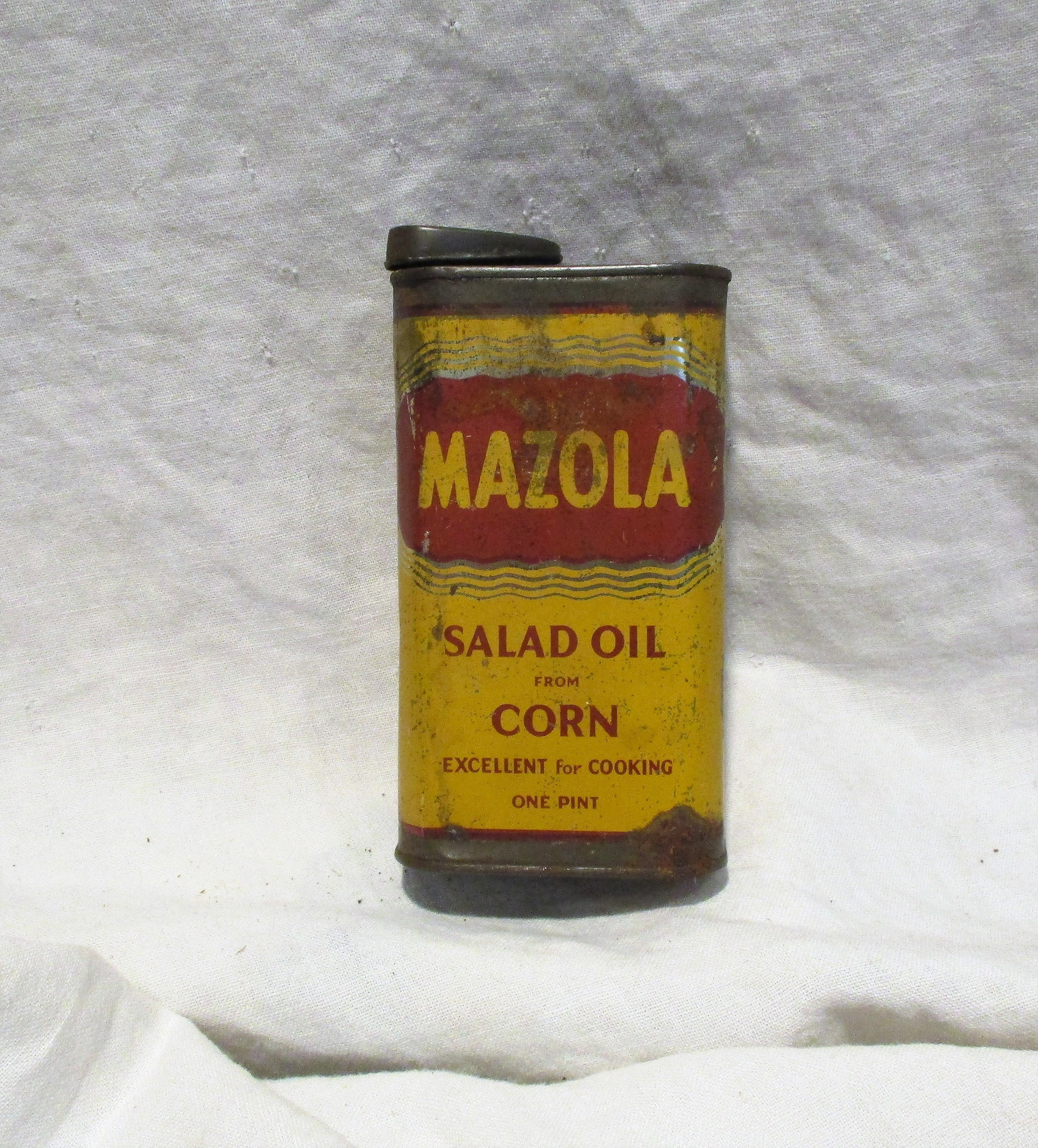 Vintage Mazola Salad Oil Tin: 1930s Kitchen Decor - Etsy