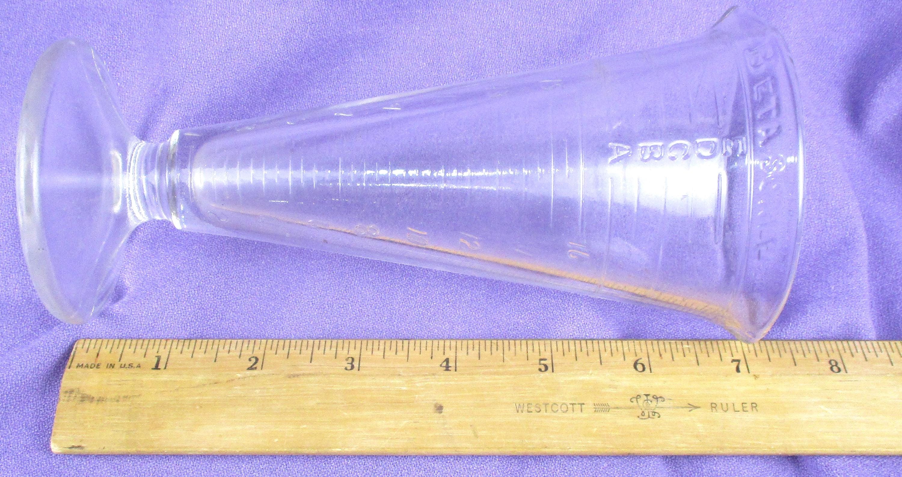 Lab Scale Flask Vintage Laboratory Flask: Beta Scale Molded Glass Chemist or Apothecary ...