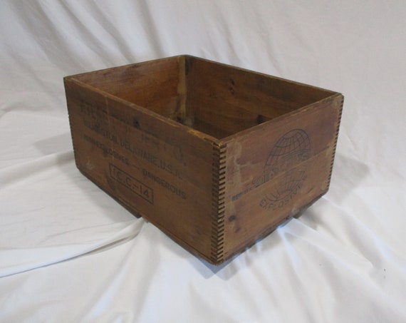 Vintage Atlas Powder Co. Wood Crate: WW2 Era Explosives Box - Etsy