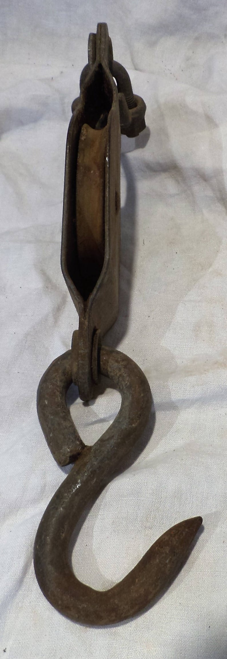 Pulley Antique Block and Tackle Old Metal Industrial Factory - Etsy