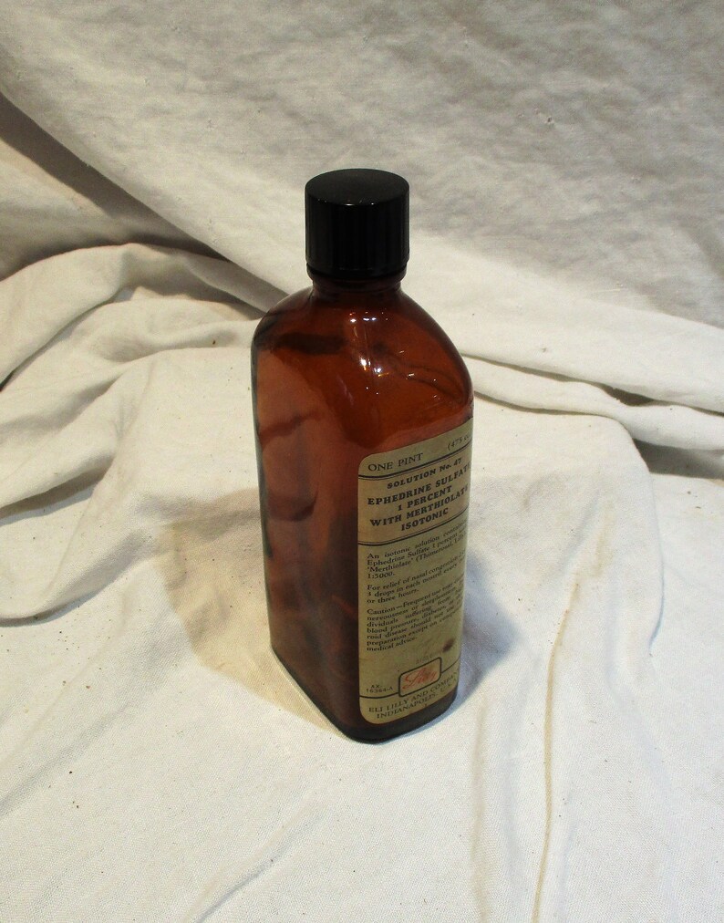 Old Bottle Eli Lilly Medical or Medicine Bottle Vintage Etsy