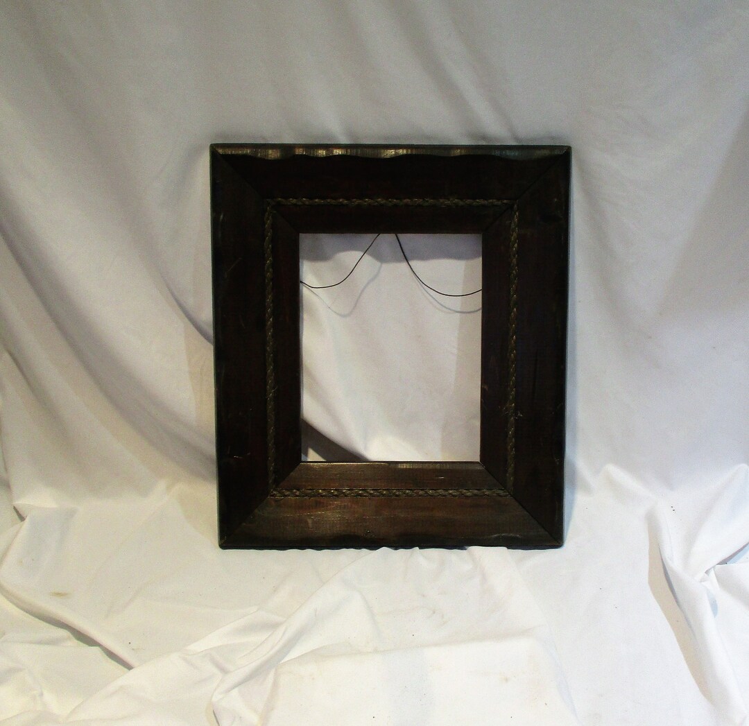 Antique Wood Rope Picture Frame: Arts & Crafts Art Nouveau - Etsy
