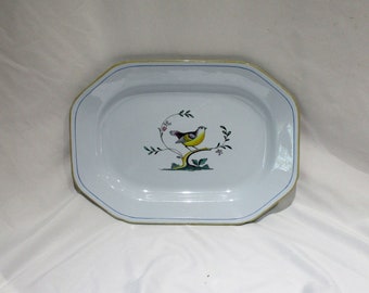 Spode Queen's Bird Medium Platter, Antique Octagonal English