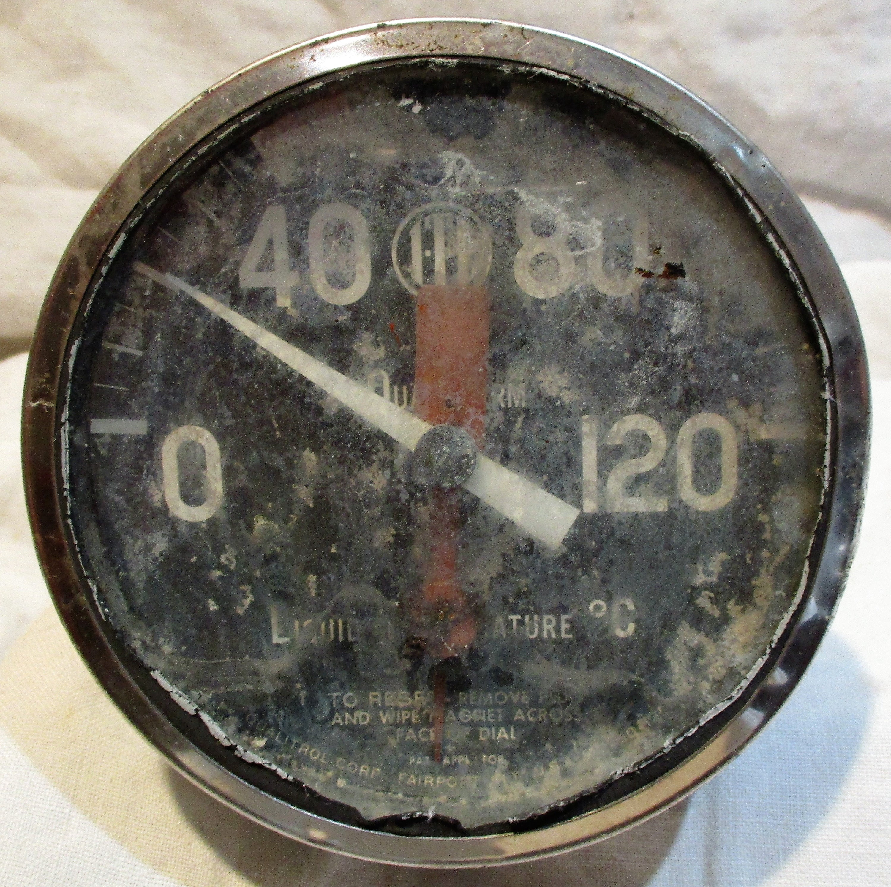 Industrial Gauge Liquid Temperature Gauge Vintage Qualitrol Etsy
