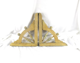 Wood Brackets, Wood Victorian Corbels, Architectural Salvage, Mostly Stripped of Old Paint