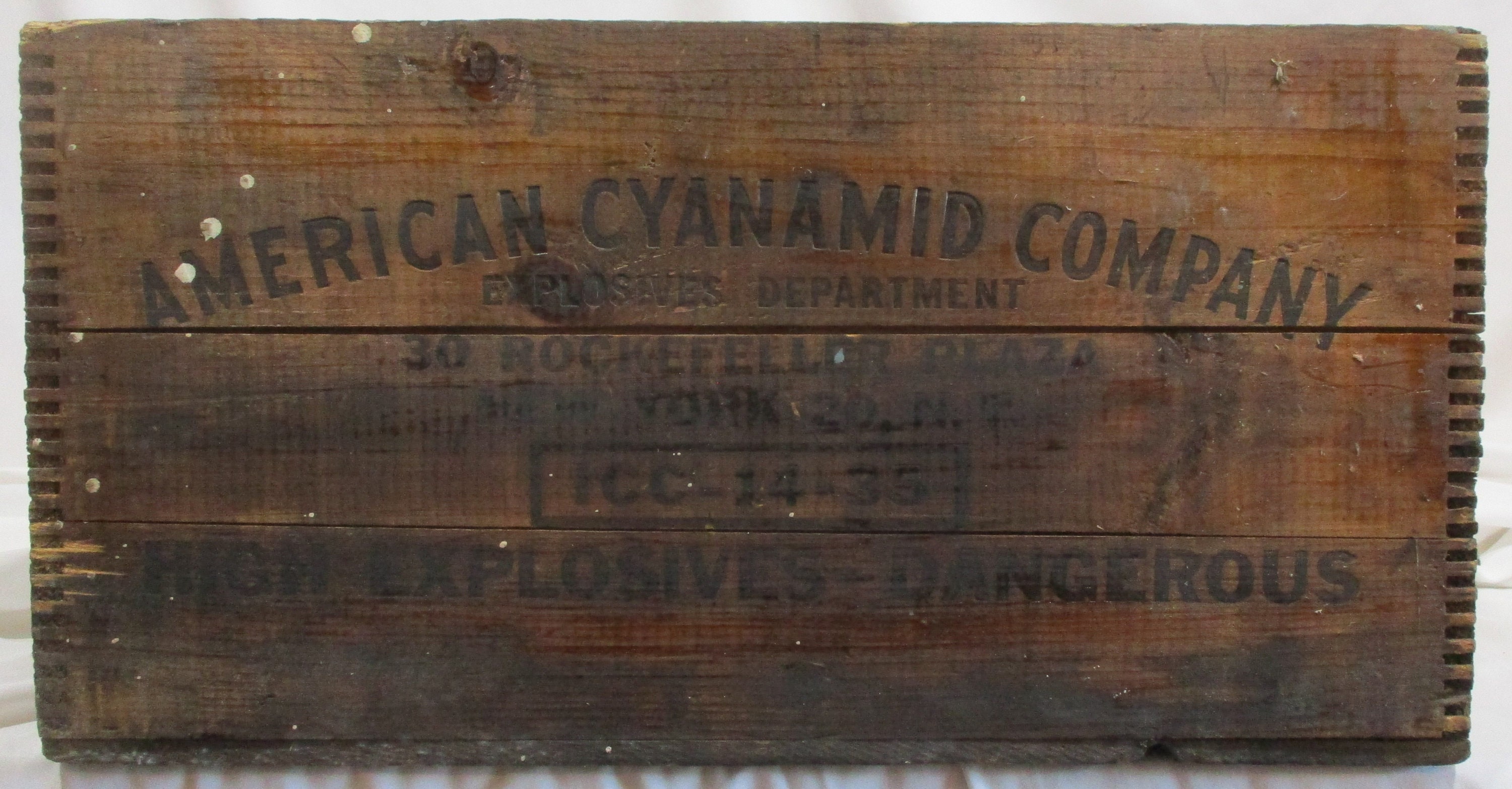 Dynamite Box, Antique Box, Old Wood Crate, American Cyanamid Company ...