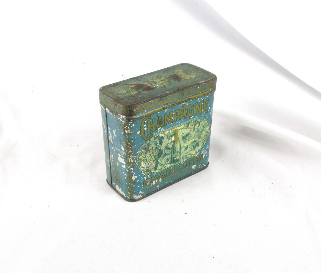 empty tobacco tins for sale Falk Tobacco Company Richmond Virginia Tobacco Tin, Antique Champagne  Sparklets Advertising Empty Tin