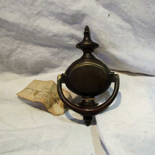 Door Knocker, Brass Federal Entry Knocker, Old Architectural Salvage