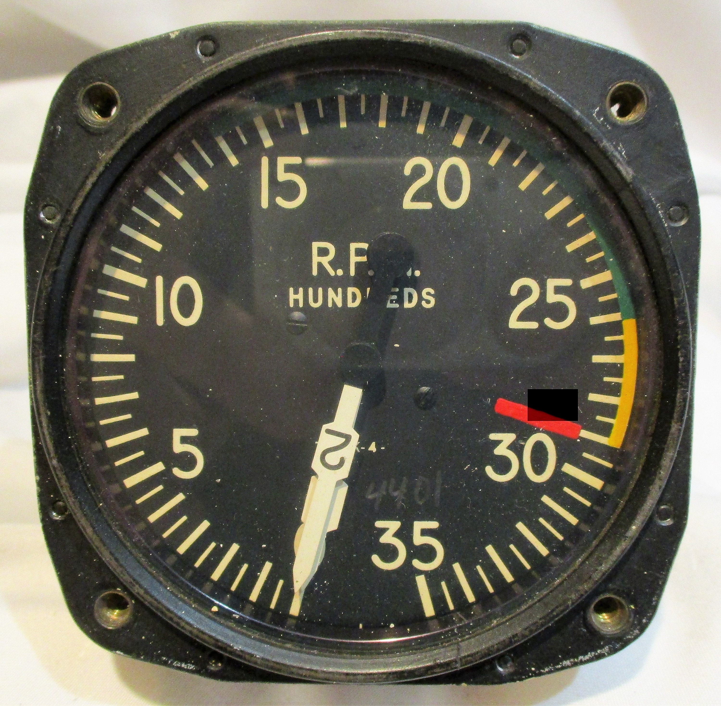 US Navy Airplane Gauge, Engine RPM Gauge, Vintage Naval Aviation Pilot