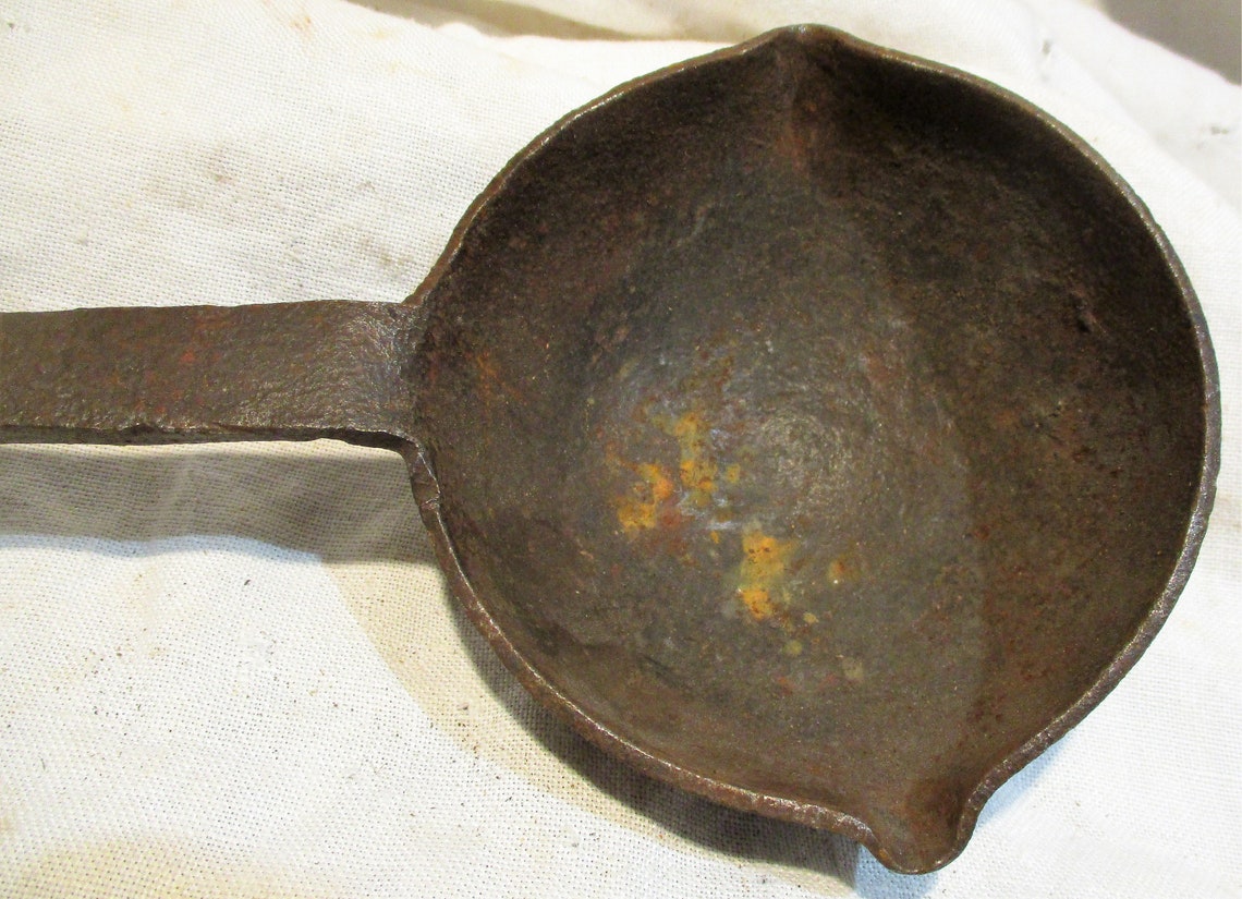 Metal Crucible Antique Industrial Smelting Tool Etsy