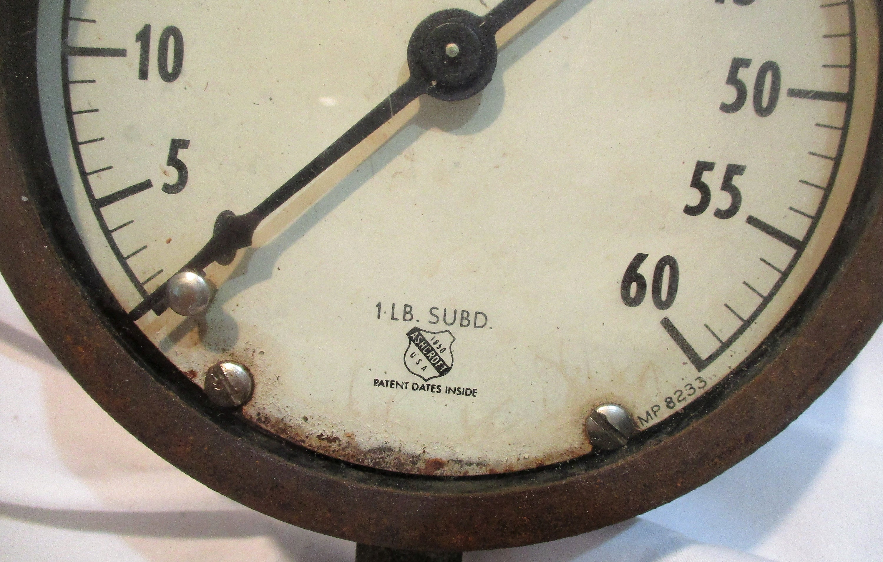 Vacuum Gauge Vintage Ashcroft Industrial Factory Salvage Etsy