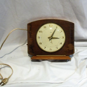 English Smiths Clock, Mid Century Clock, Electric Standing Clock, NOT Working