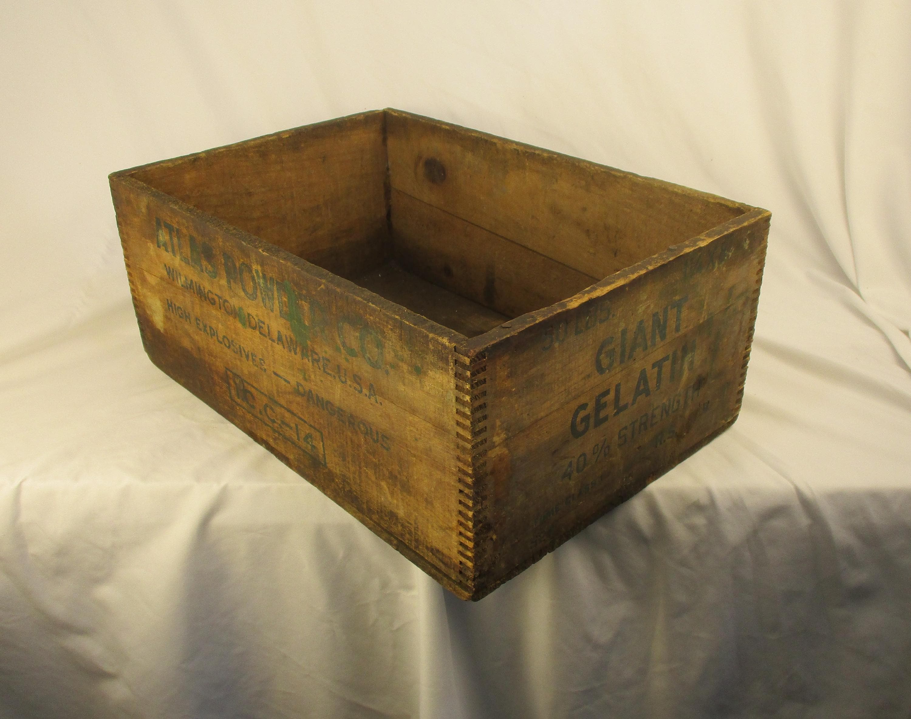 Antique Atlas Powder Company Wood Crate: Explosives Box - Etsy