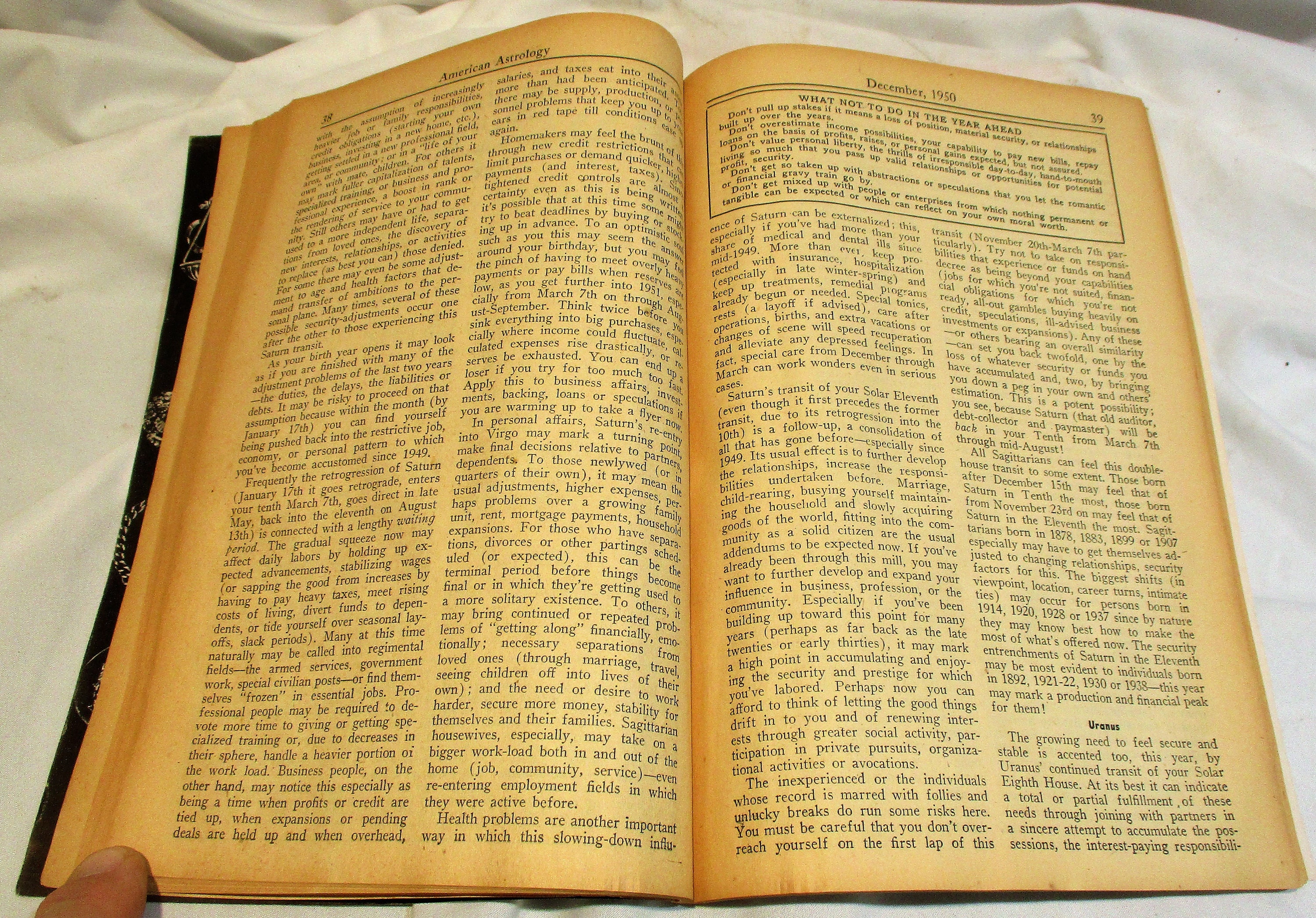 1950 American Astrology Magazine: December Issue, Mid