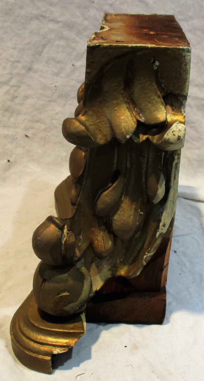 Rococo Column or Capital Fragment Old Gilded Architectural | Etsy