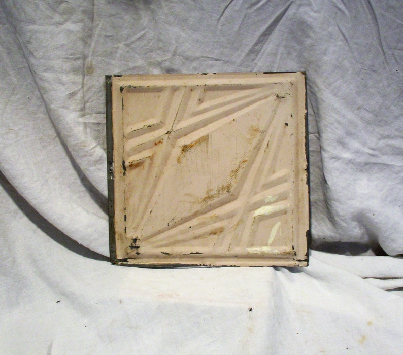 Tin Ceiling Tile Art Deco Period Medium Size Metal Tile Etsy