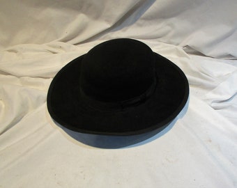 Amish Felt Hat Vintage Men's Black Hat 