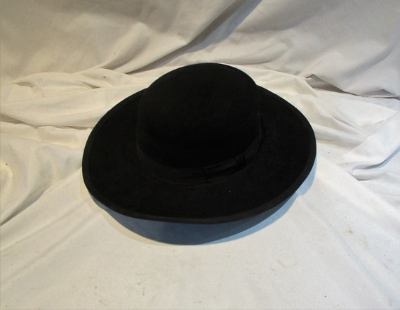 Amish Felt Hat Vintage Men's Black Hat 