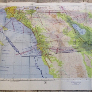 1960 Los Angeles & San Diego Sectional Aeronautical Map, Cold War Era