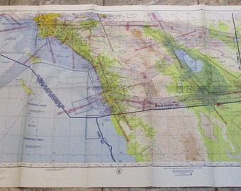 1960 Los Angeles & San Diego Sectional Aeronautical Map, Cold War Era