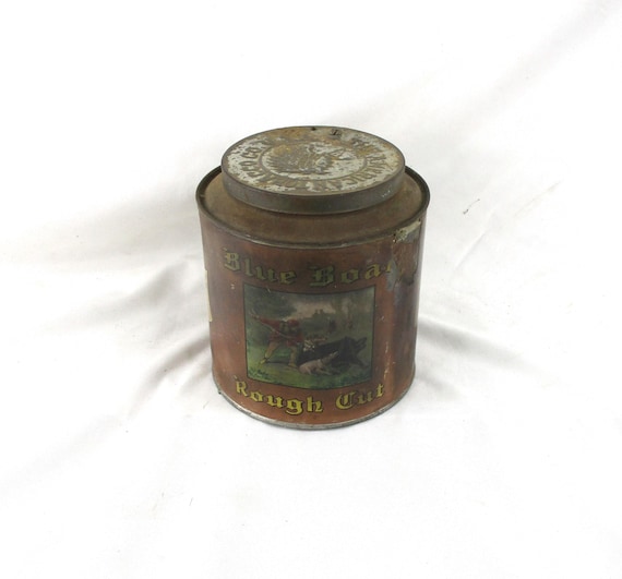 blue boar tobacco 1910 Blue Boar Tobacco Tin: American Tobacco Co. Canister