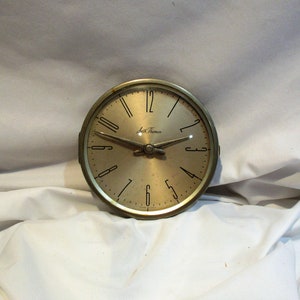 Seth Thomas Vintage Clock Face, Hinged Glass, and Movement, Mid Century, Vintage Retro Clock Salvage