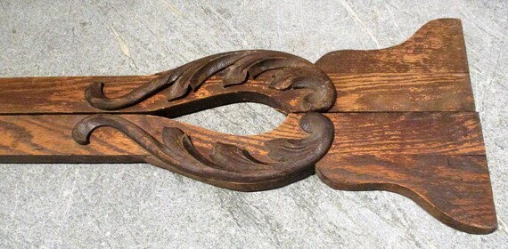 Oak Mirror Brackets Vintage Furniture Or Dresser Fragments Etsy