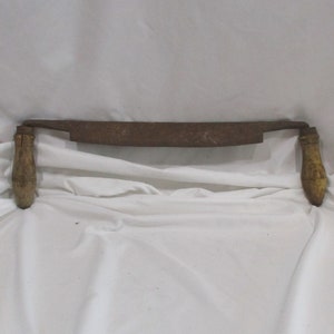 Draw Knife, Old Woodworking Tool, 12&quot; cutting Blade, Antique Hand Forged Carpentry History