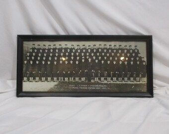 Framed 1945 US Navy Photograph, US Naval Training Center, Great