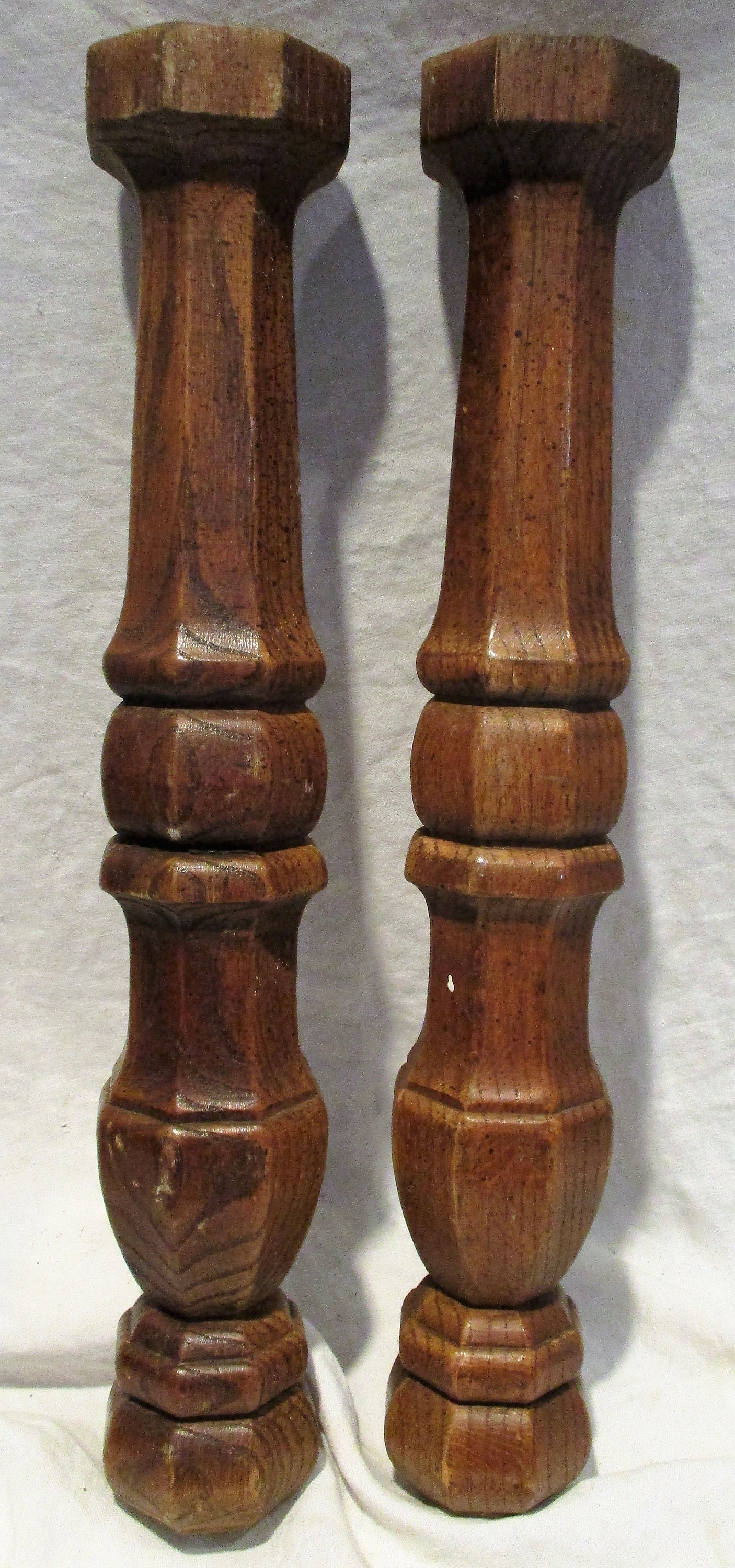 Jacobean Legs Ornate Very Old Pair of Turned and Carved Wood Etsy
