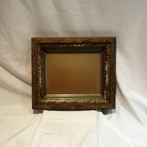 1800s East Lake or Victorian Transitional Picture Frame, Smoky Details, Great Art Salvage