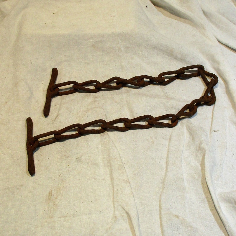 Rusty Barn Chain - Etsy