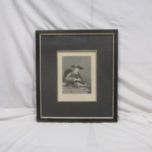 Framed English Steel Engraving, Portrait of Thomas Morell, 18th Century Librettist, Scholar, Printer, London, Framed Fine Art Salvage