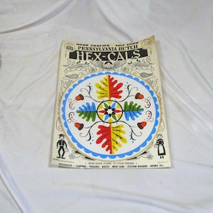Vintage Pennsylvania Dutch Hex Sign Sticker: Oak Leaves & Acorns