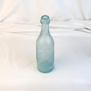 Glass Bottle, Antique Aqua Bottle, Bormann Kuebler, Easton Pennsylvania Old Bottle Salvage