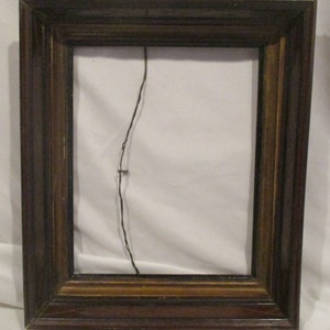 Wood Picture Frame, Arts and Crafts Transitional Period Picture Frame, Great Antique Art Salvage